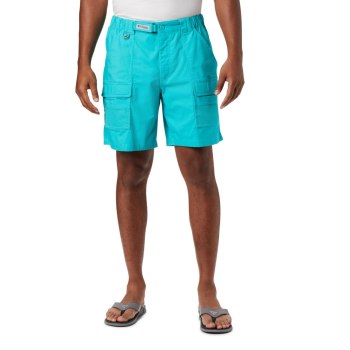 Columbia PFG Half Moon III Big, Pantalones Cortos Turquesa Claro Para Hombre | 706289-SZR